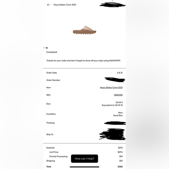 Yeezy slide “core” size 9 - Picture 4 of 4